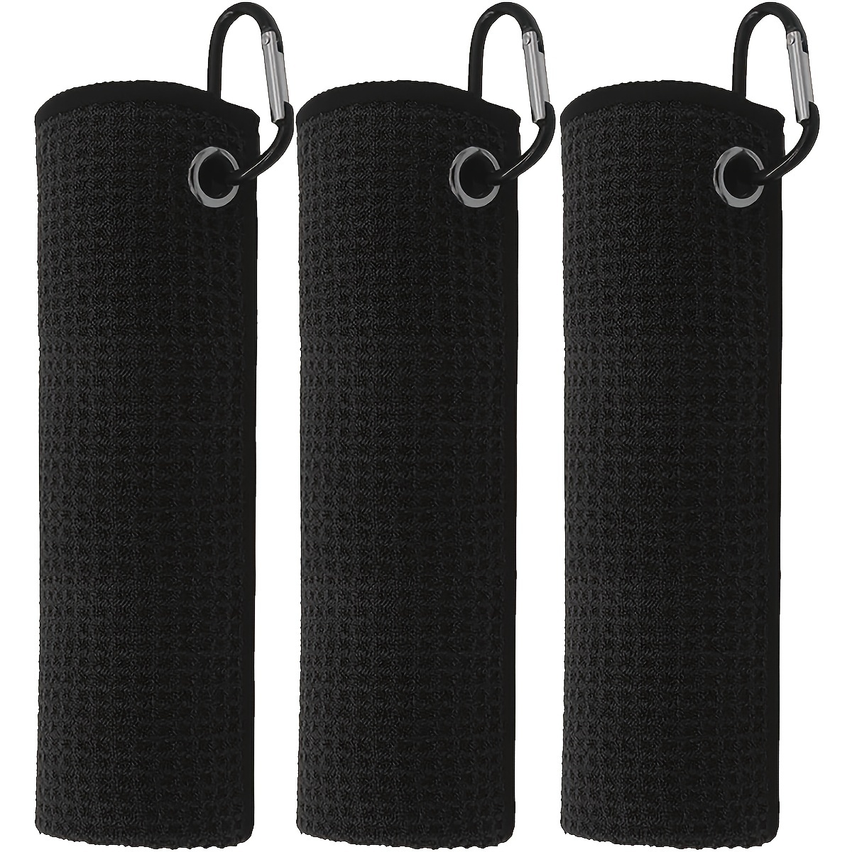 Golf Towel Waffle - 3pcs Golf Towels, 30cm*30cm,11.81in*11.81in, Winter Microfiber