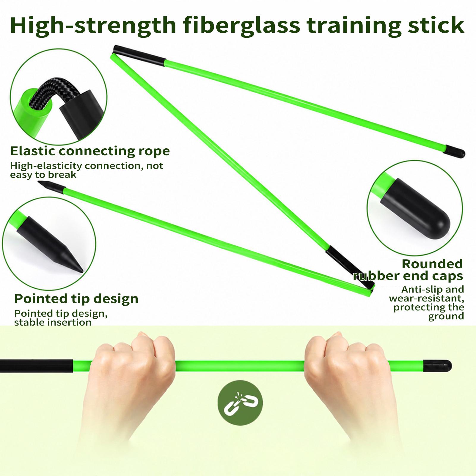 Practice Equipment For Golf - Golf Alignment Sticks Putting Adjustable Angle