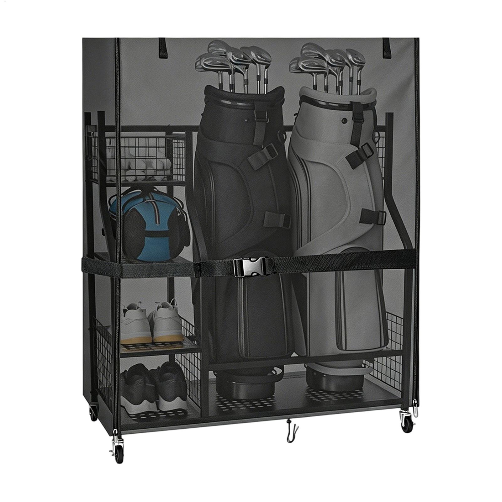 Golf Equipment Garage Storage - Dust Cover For Golf Storage Rack