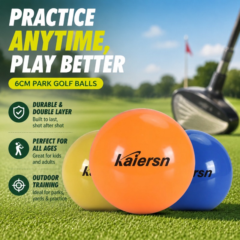 Golf Exercise Equipment - 60mm Luminous Park Golf Balls Smooth