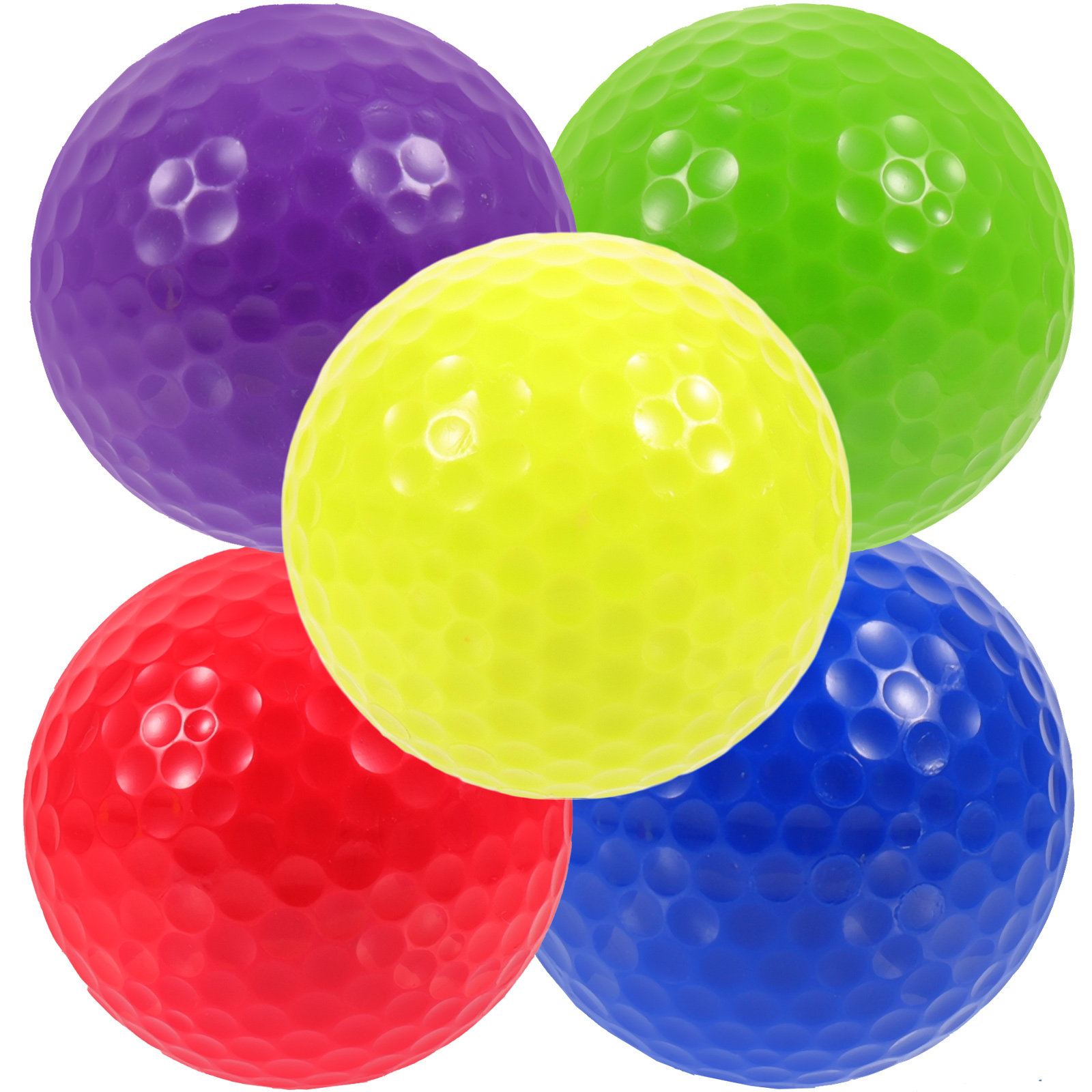 5 Pcs Plastic Practice Golf Ba - Practice Equipment For Golf recension och pris
