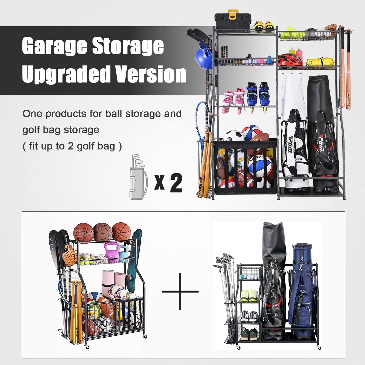 Garage Sports Equipment Storag - Golf Equipment Garage Storage recension och pris