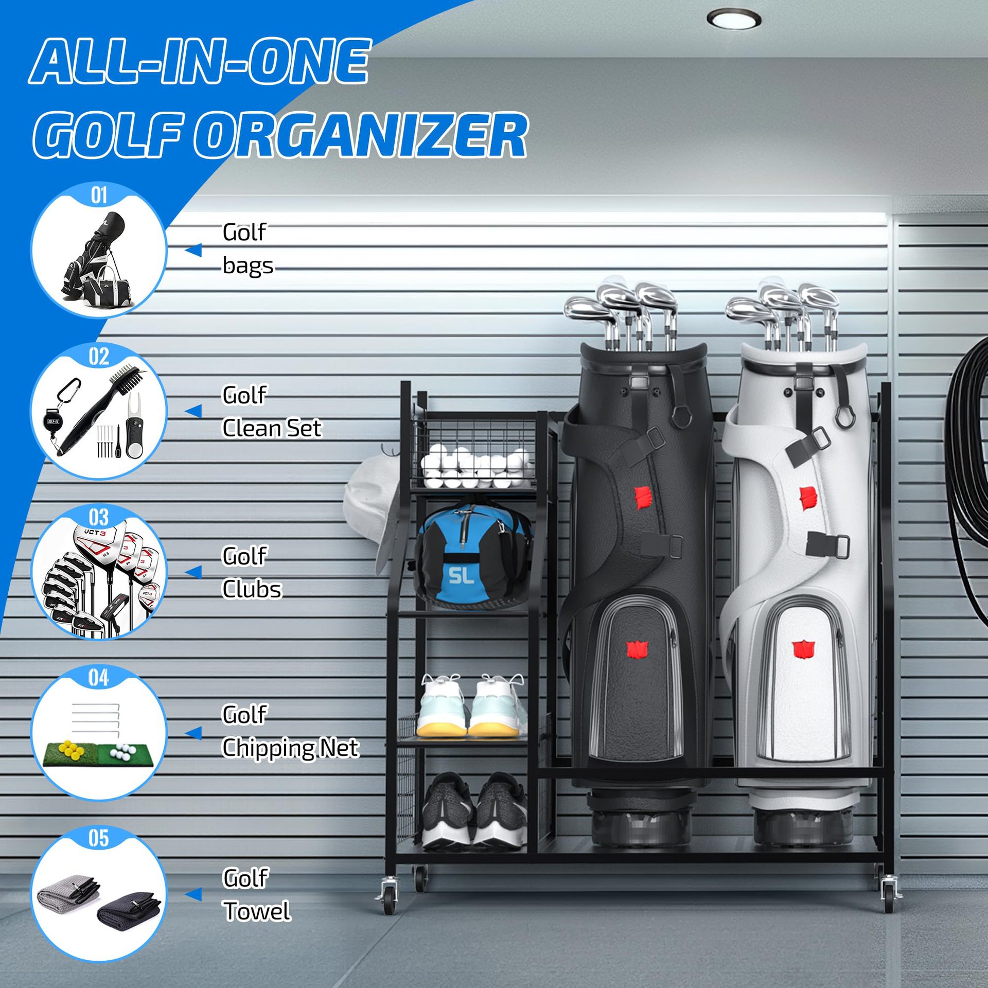 #Cross-border Standing Type Me - Golf Equipment Garage Storage recension och pris