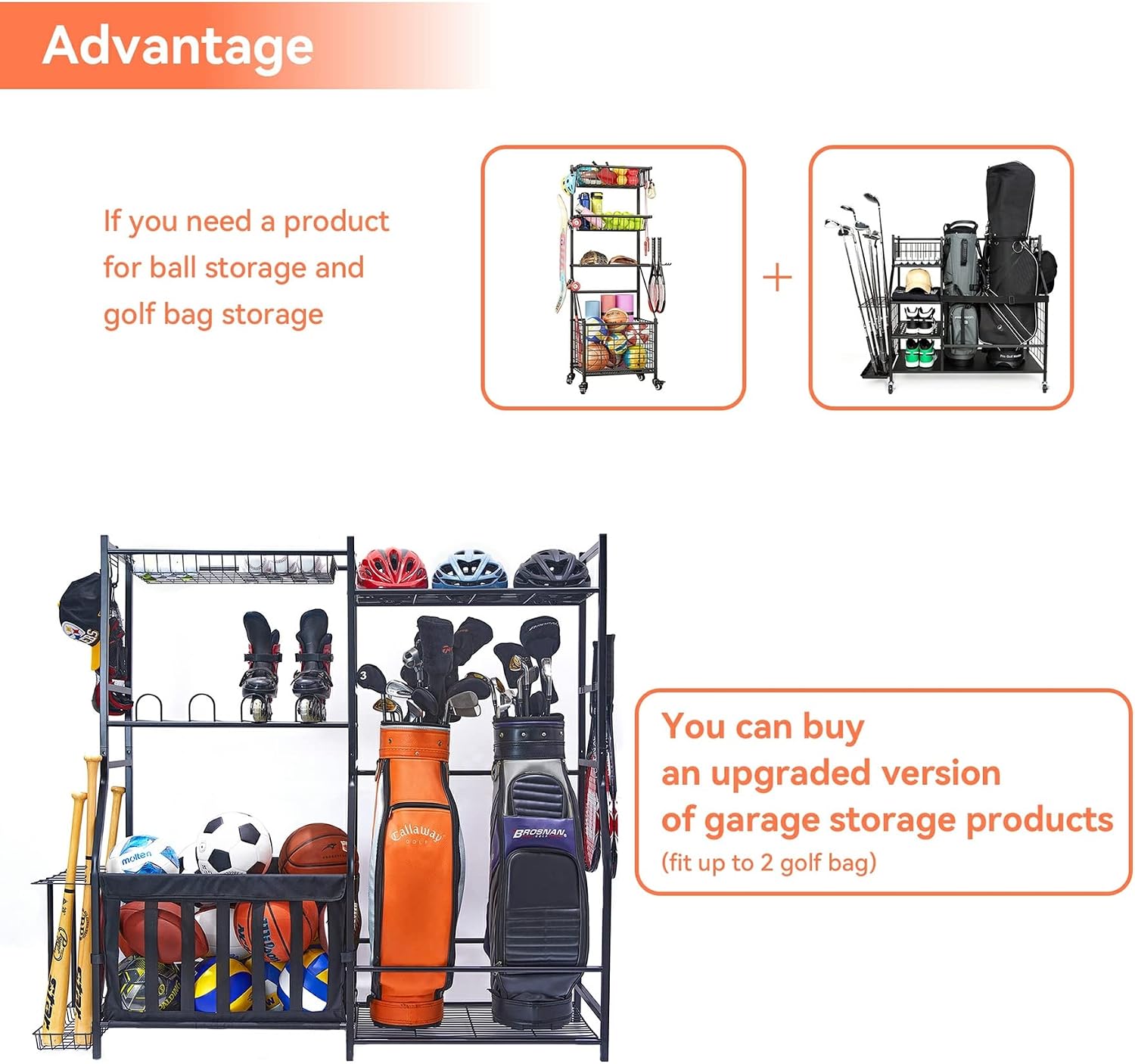 Garage Sports Equipment Storag - Golf Equipment Garage Storage recension och pris