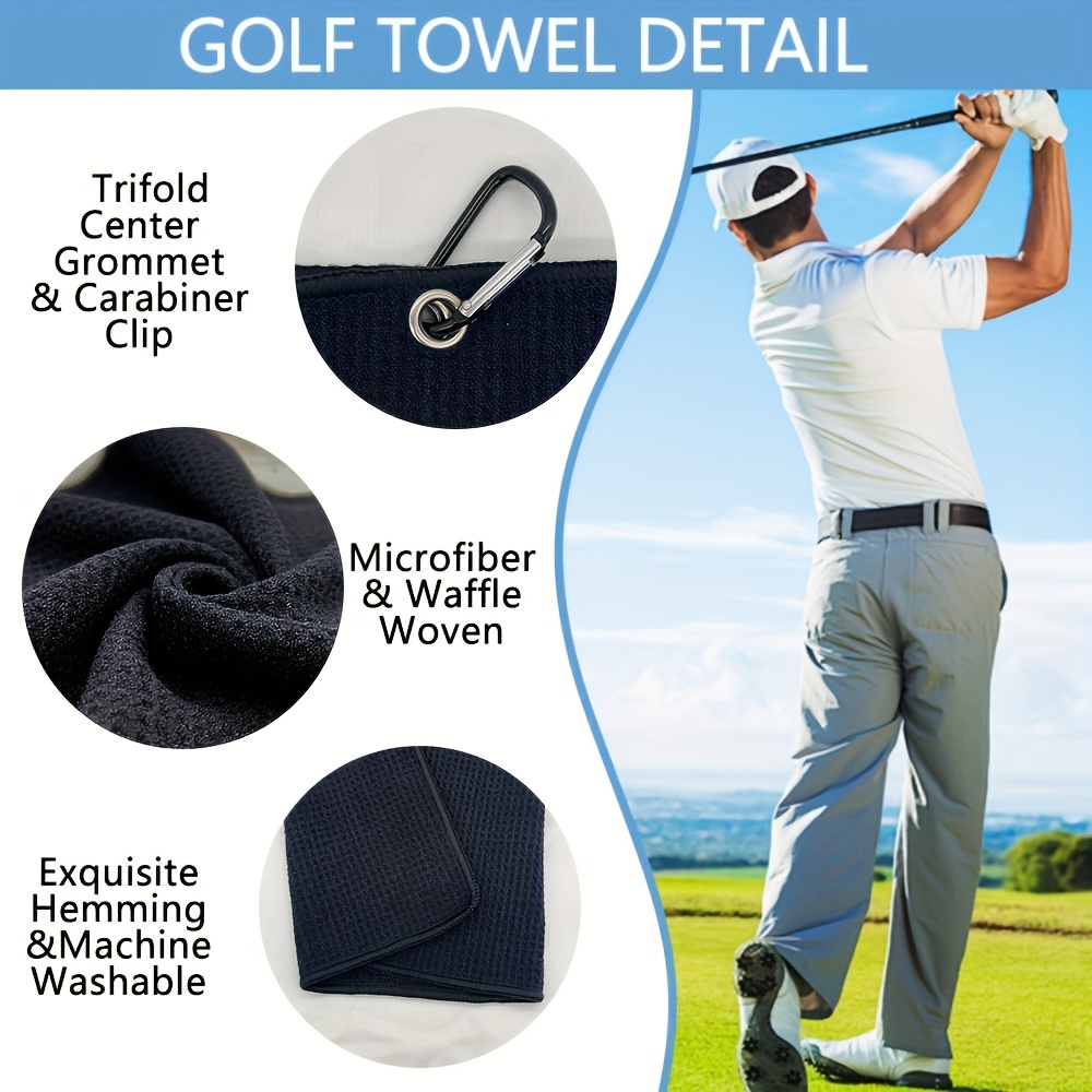 Premium Golf Towel with Clip - - Golf Towel Waffle recension och pris