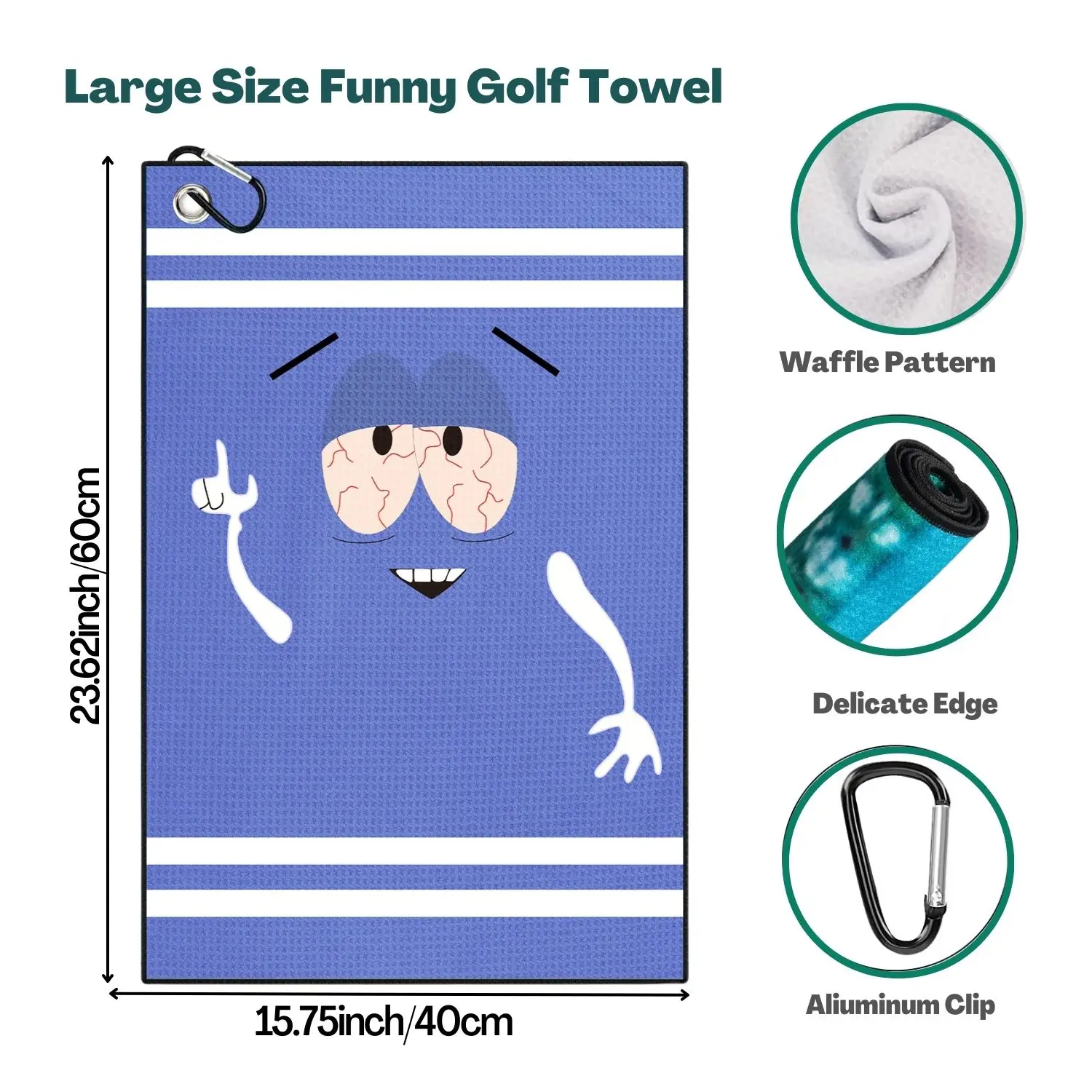 Funny Microfiber Premium Golf  - Golf Towel Waffle recension och pris