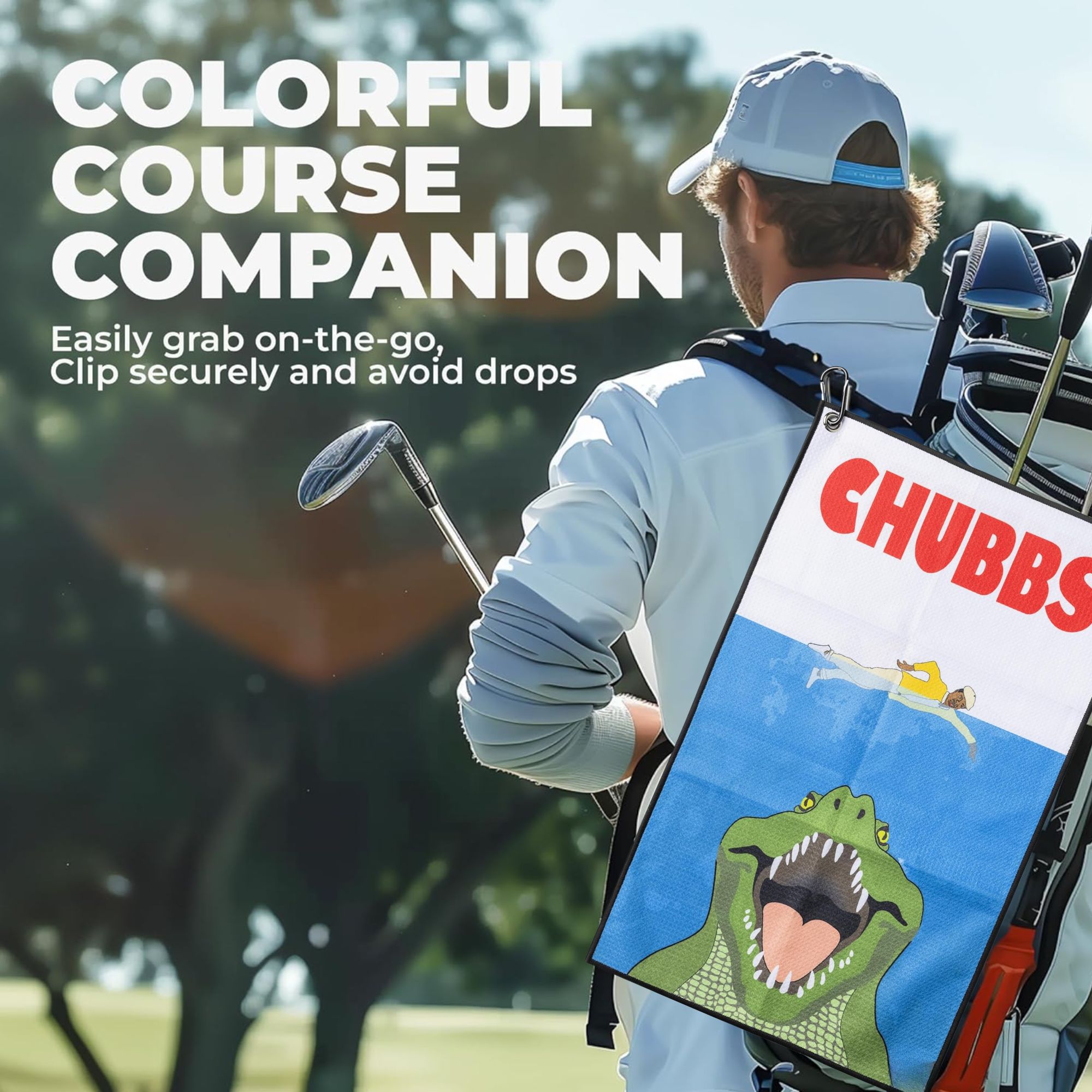 Fun Happy Gilmore Design Golf  - Golf Towel Waffle recension och pris