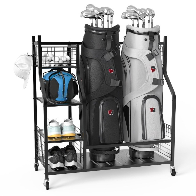 Golf Bag Storage Rack, Club Di - Golf Equipment Garage Storage recension och pris