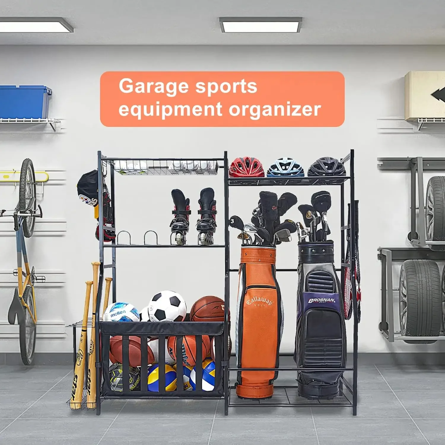 Garage Sports Equipment Organi - Golf Equipment Garage Storage recension och pris