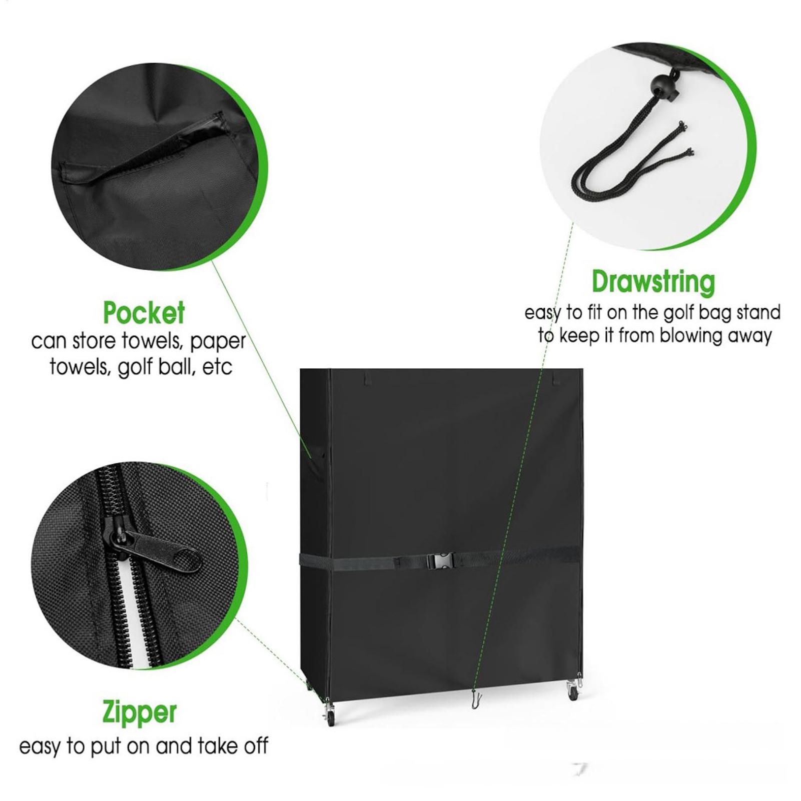 Golf Bag Stand Covers Oxford W - Golf Equipment Garage Storage recension och pris