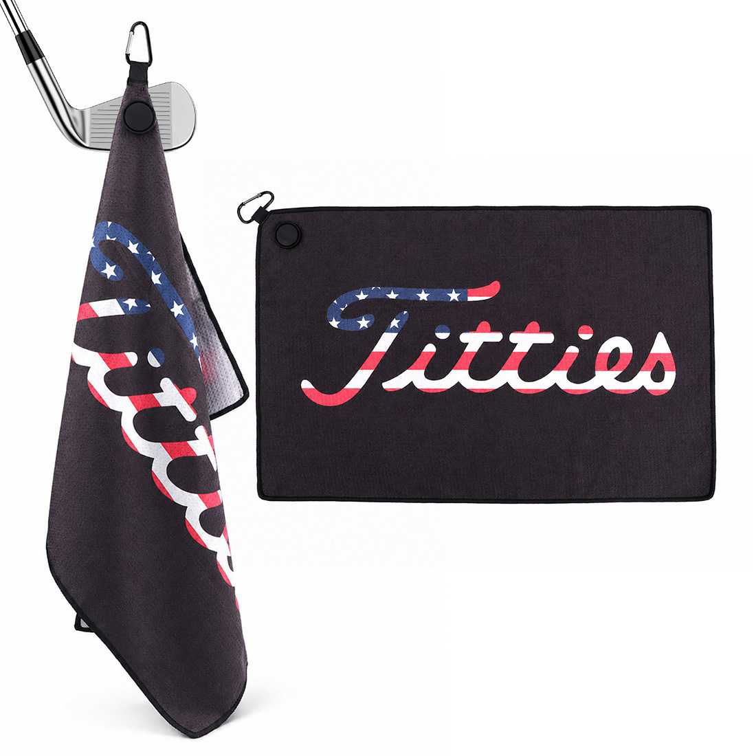 American Flag Magnetic Golf To - Golf Towel Waffle recension och pris