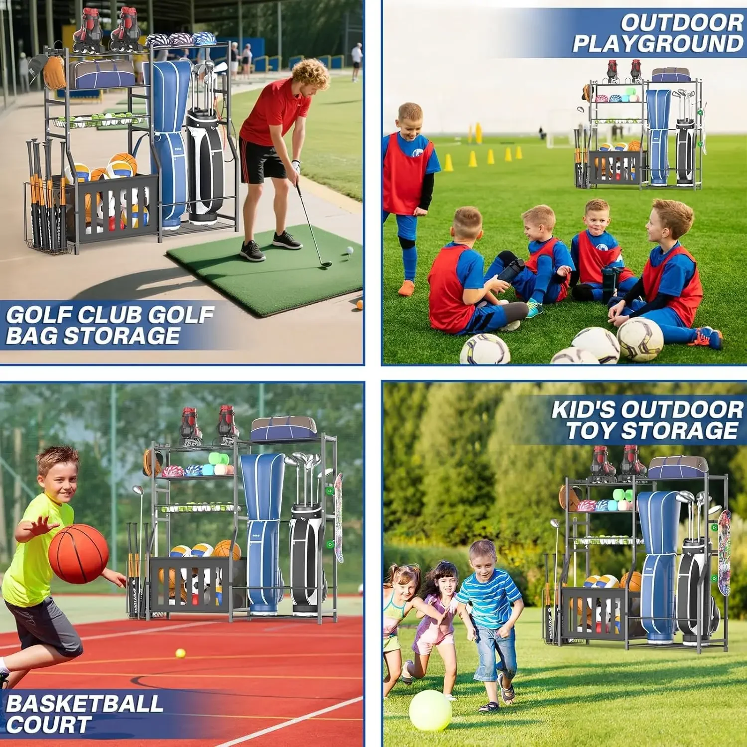 Heavy Duty Garage Sports Equip - Golf Equipment Garage Storage recension och pris