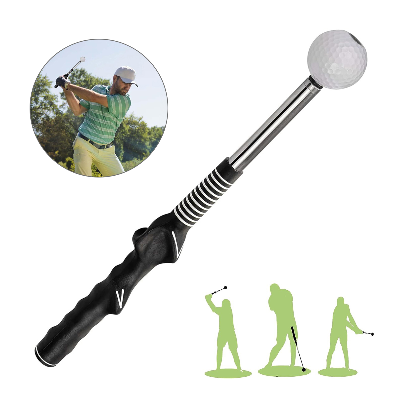 Retractable Golf Swing Trainin - Practice Equipment For Golf recension och pris