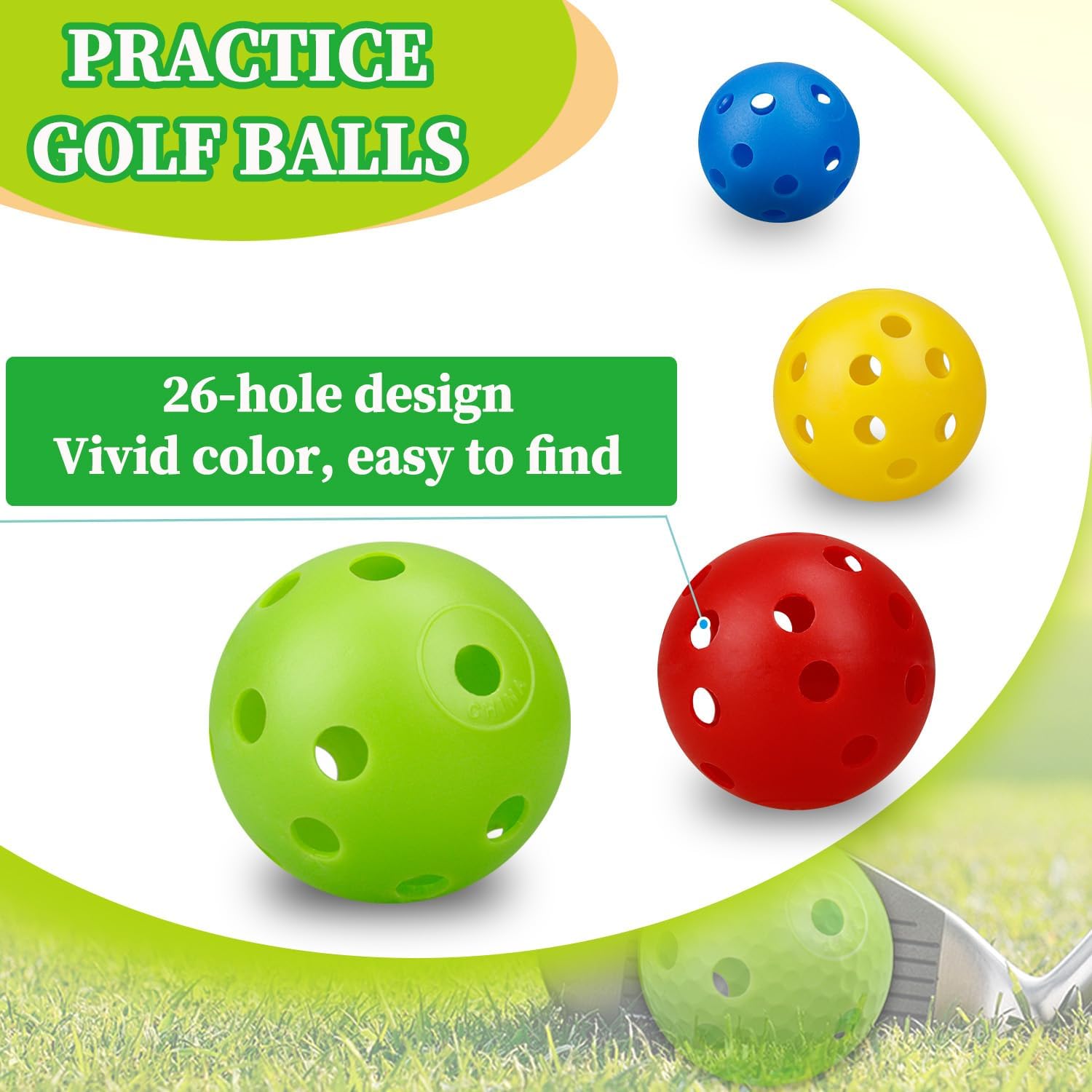 24Pcs/Bag 42MM Practice Golf B - Practice Equipment For Golf recension och pris